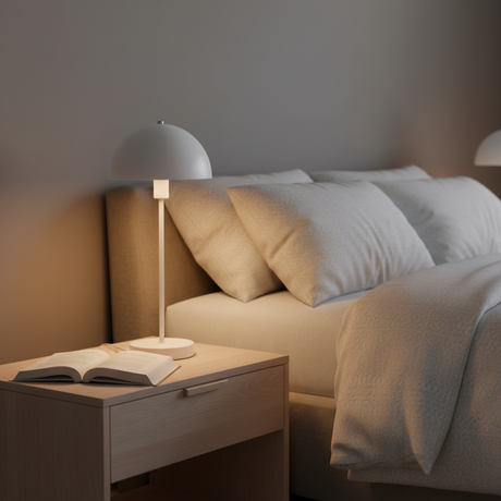 Metal Table Lamp White 46.5cm