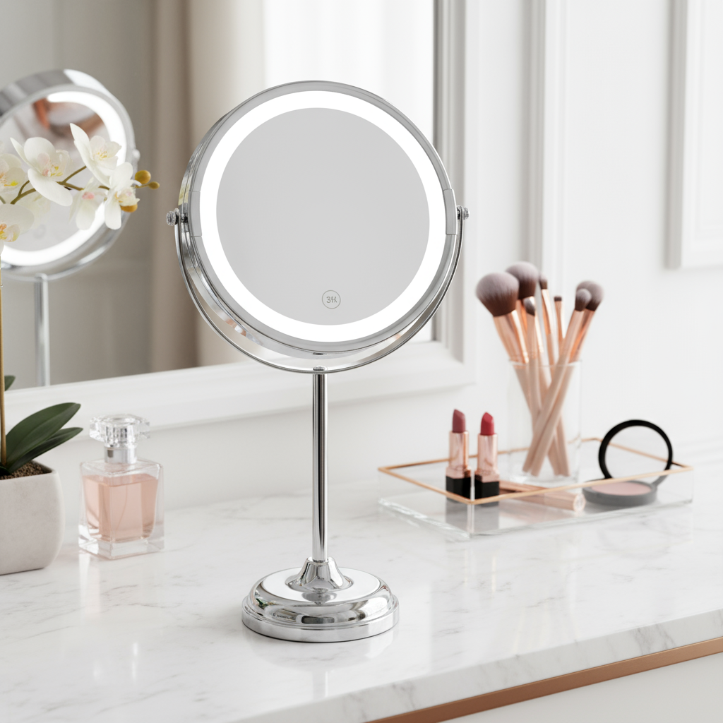 Magnifying LED Makeup Mirror Large
