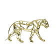 Decorative Metal Leopard Sculpture Gold