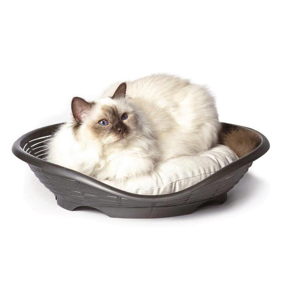 Pasha Cat Bed With Dove Gray Cushion