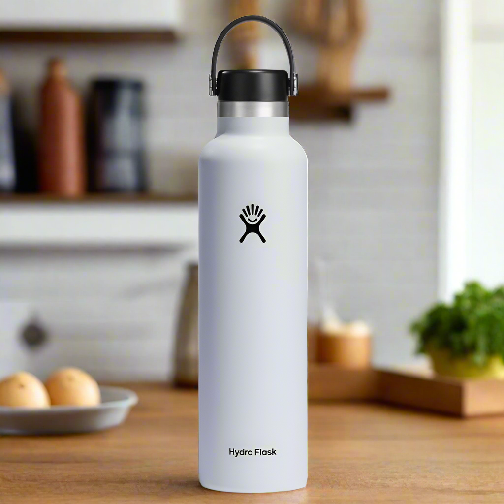 Hydro Flask 24 Oz Standard Flex Cap White