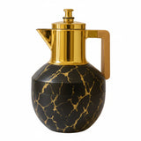 Vacuum Flask With Wooden Handle Marble 1L