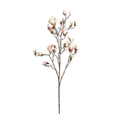 Faux Magnolia Stem White/Pink