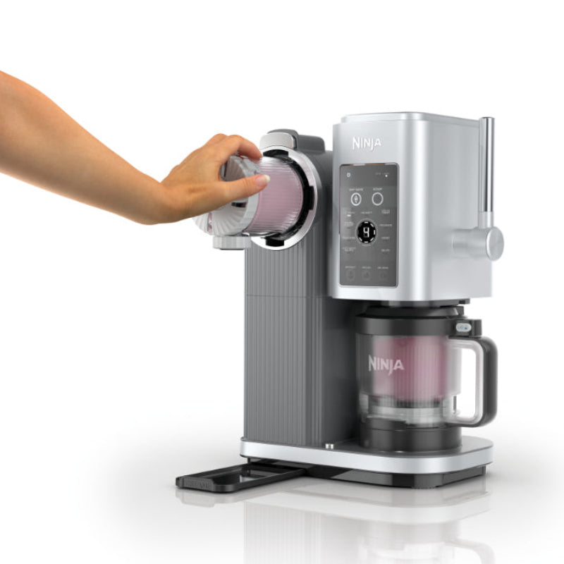 Ninja CREAMi Scoop & Swirl Ice Cream & Soft Serve Maker Platinum Silver