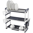 3 Tier Dish Rack Aluminum