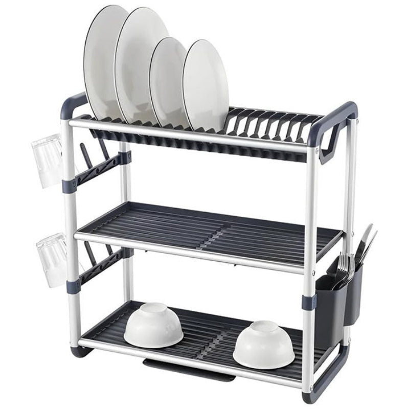 3 Tier Dish Rack Aluminum