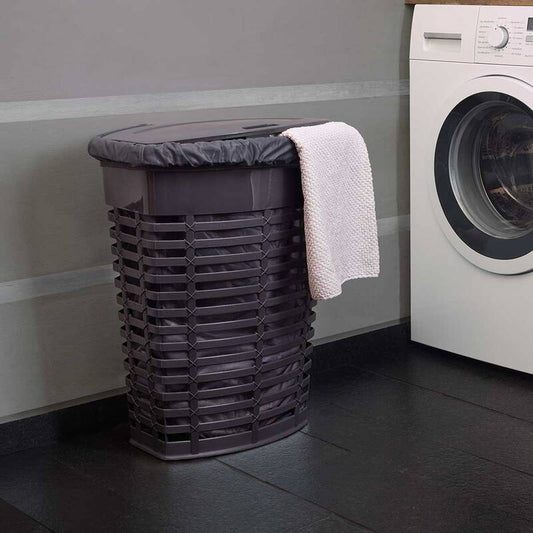 Primanova Palm Laundry Basket Grey