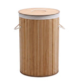 Round Bamboo Laundry Basket