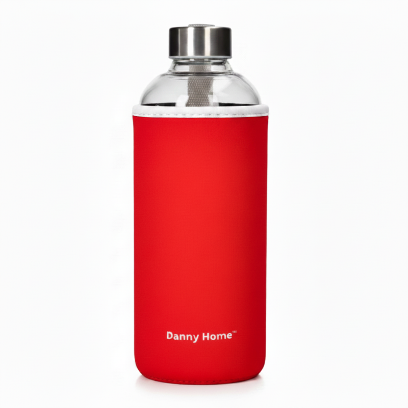 Glass Water Bottle With Neoprene Cover 1000ml