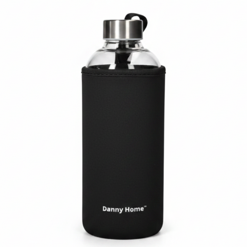 Glass Water Bottle With Neoprene Cover 1000ml