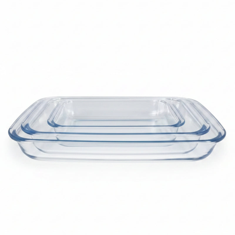 Borosilicate Glass Baking Dish (Set of 3)