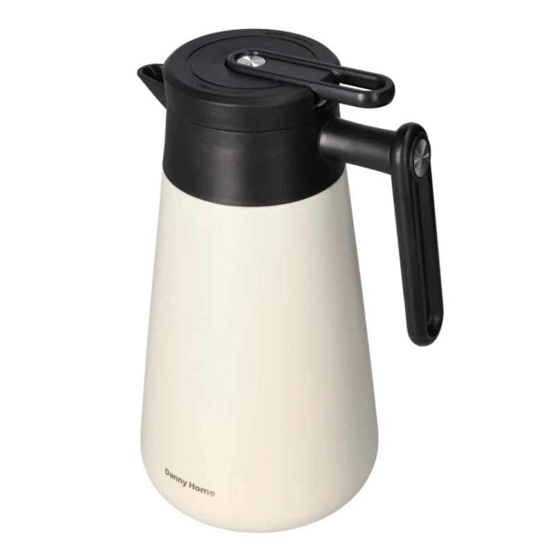 Double Wall Vacuum Flask 1L Cream