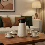Double Wall Vacuum Flask 1L Cream