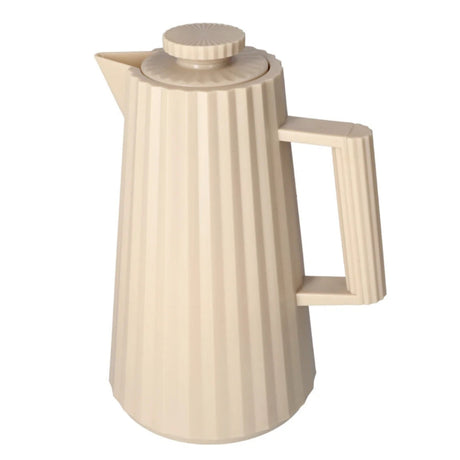 Double Wall Pleated Vacuum Flask 1L Mocha