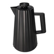 Double Wall Pleated Vacuum Flask 1L Black