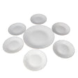 Opal Glass Dessert Plate White (Set of 7 Pcs)