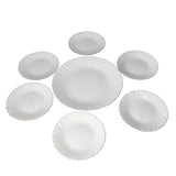 Opal Glass Dessert Plate White (Set of 7 Pcs)