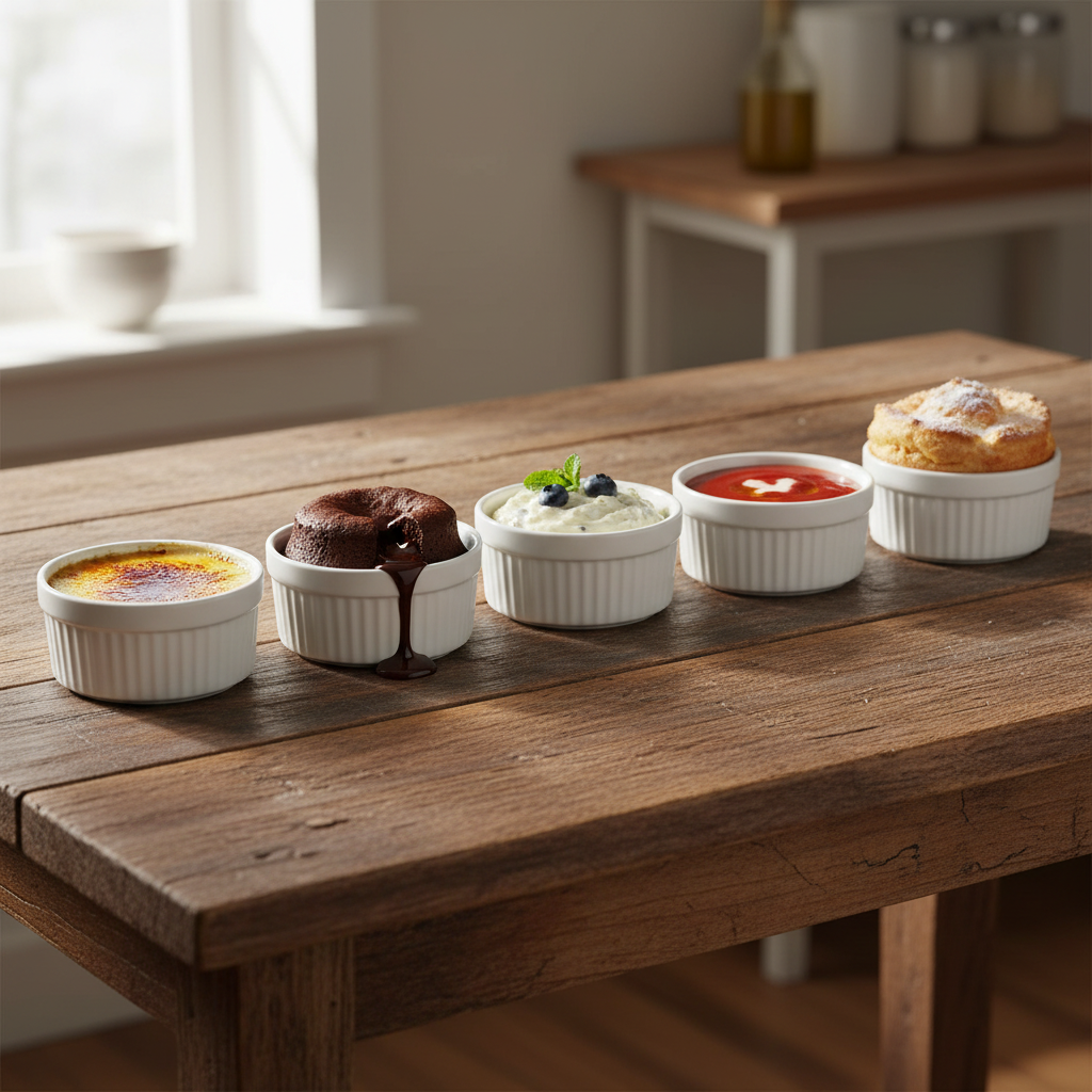 Porcelain Ramekin White 3" (Set of 5)
