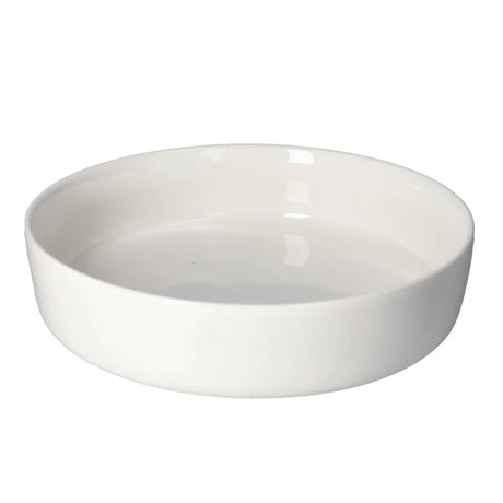 Ceramic Round Salad Bowl White 10.5"