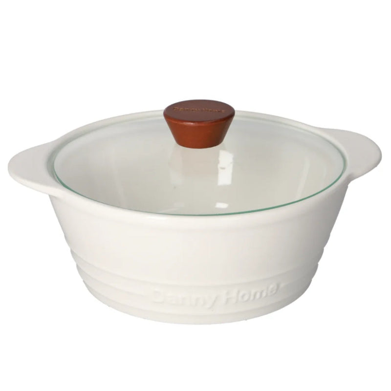 Ceramic Casserole Dish 1.5L White
