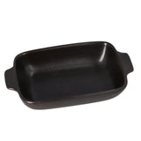 Stoneware Rectangular Baking Dish Black 7.5"