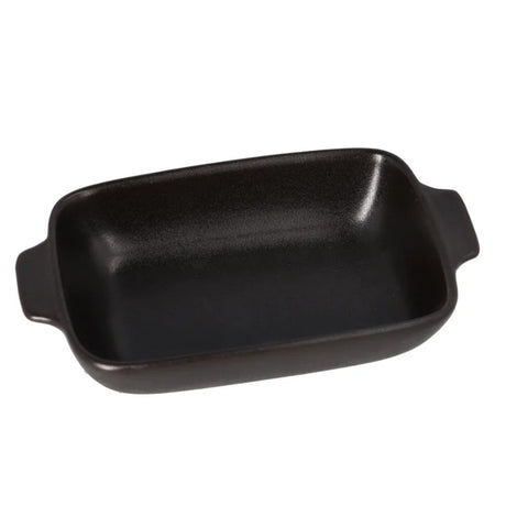Stoneware Rectangular Baking Dish Black 7.5"