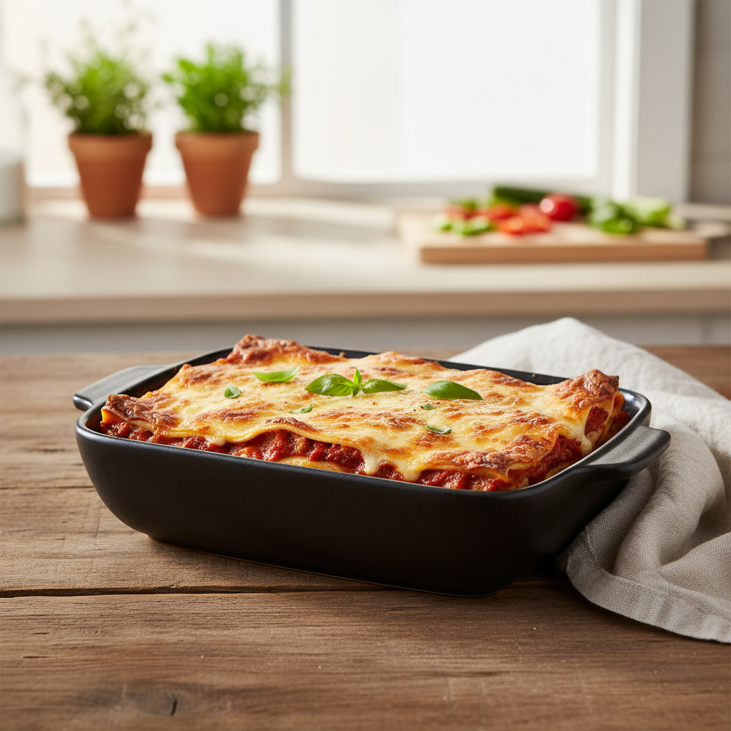 Stoneware Rectangular Baking Dish Black 7.5"