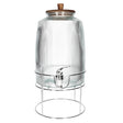 Glass Beverage Dispenser With Stand 6L