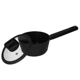 Non Stick Forged Aluminum Sauce Pan 1L Matte Black