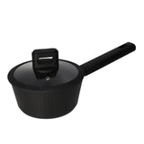 Non Stick Forged Aluminum Sauce Pan 1L Matte Black