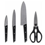 Kitchen Knife & Shear Set 4pcs