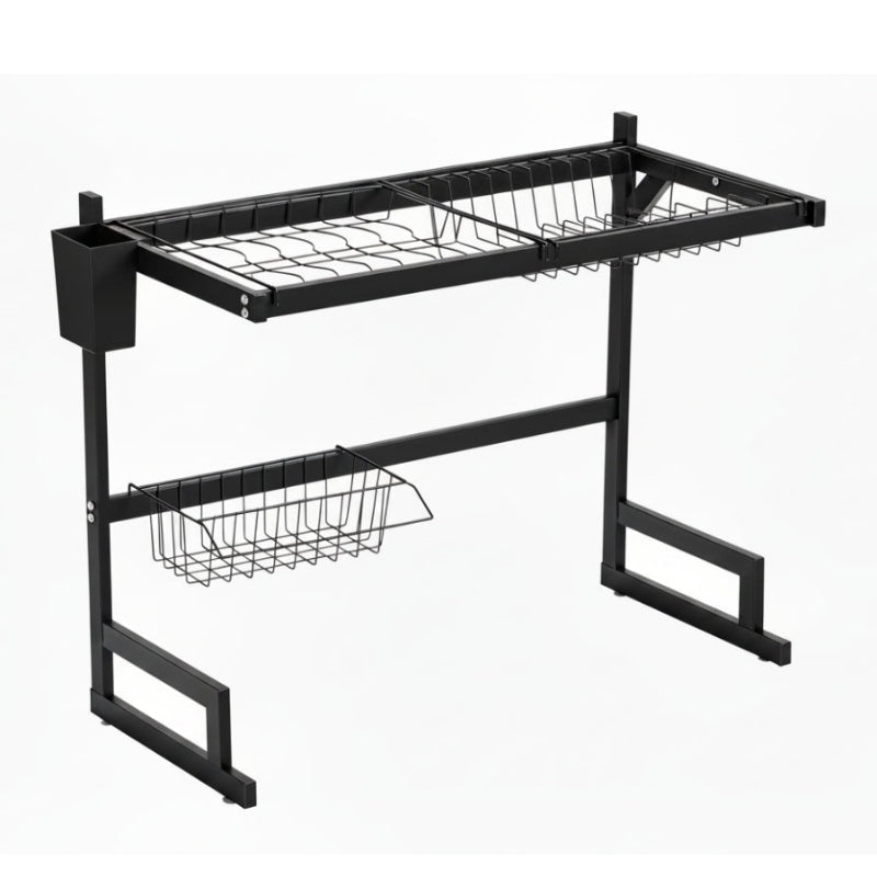 Stainless Steel Sink Organiser Black