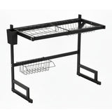Stainless Steel Sink Organiser Black