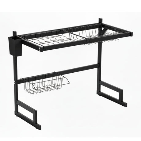 Stainless Steel Sink Organiser Black