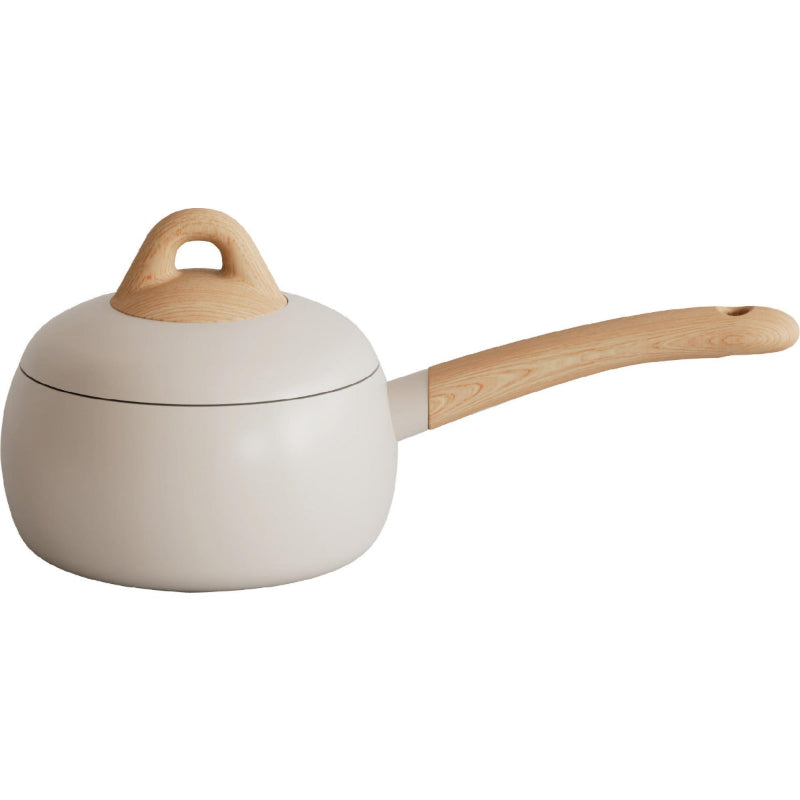 Aluminum Non Stick Cookware Set 9pcs Cream