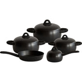 Aluminum Non Stick Cookware Set 9pcs Black