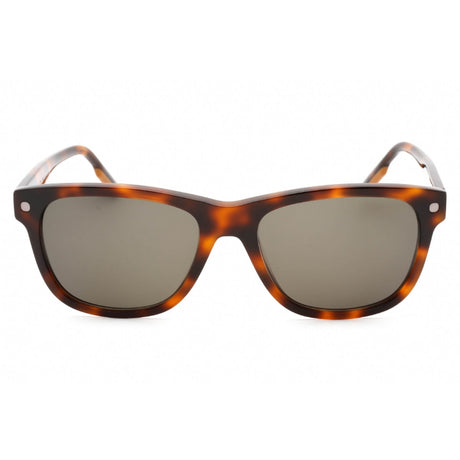 Zegna Sunglass Dark Havana With Green Lenses