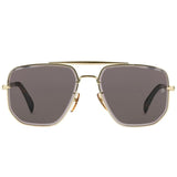 David Beckham Geometric Men Sunglass Gold
