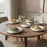 Opal Glass Dinner Set 18pcs White
