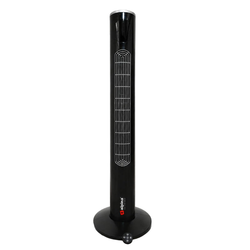 Alpina 46-Inch Tower Fan With Remote Control Black