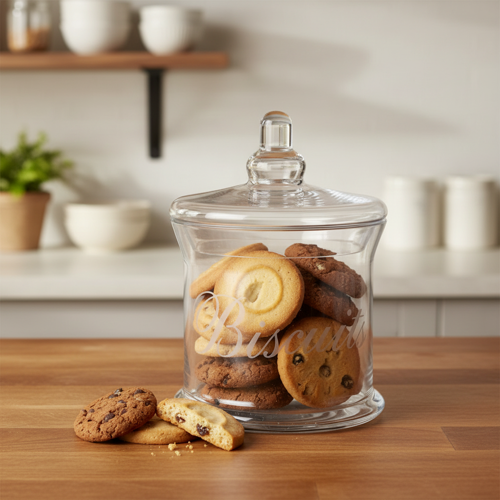 Glass Storage Jar 19cm