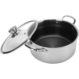 Honey Comb Laser Coated Cooking Pot With Lid 22cm