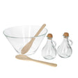 Glass Salad Bowl Set 5pcs
