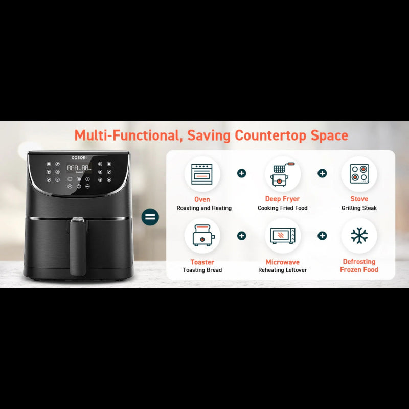 Cosori Digital Air Fryer 5.5L Black