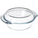 Glass Casserole Dish With Lid 2.4L