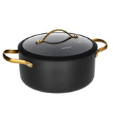 Non Stick Aluminum Casserole Pot 4.5L Black