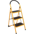 3 Step Folding Iron Ladder