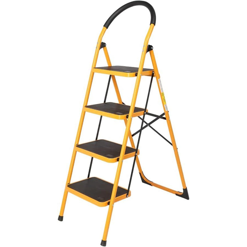 4 Step Folding Iron Ladder