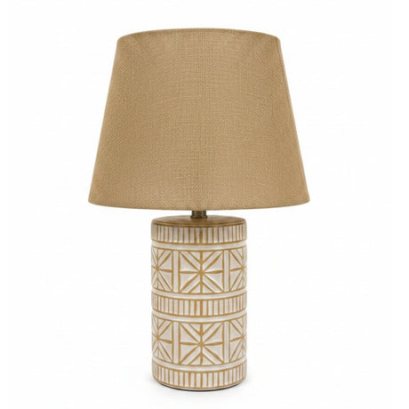 Ceramic Table Lamp Patterned