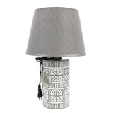 Ceramic Table Lamp Patterned